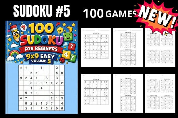 100 Easy Sudoku 5 for Beginners: Your Daily Brain Training