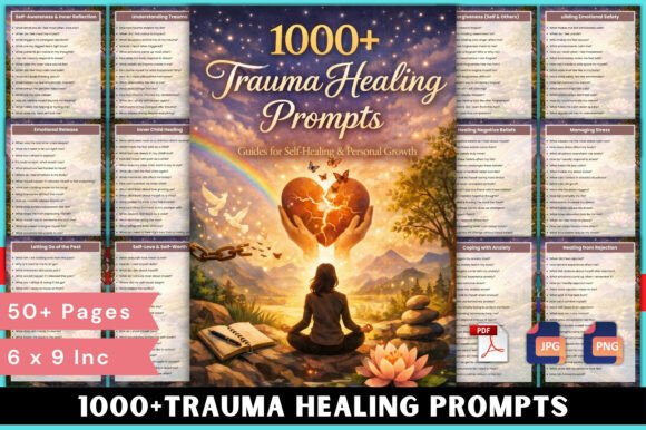 1000 Trauma Healing Prompts: A Structured Path to Emotional Recovery and Self-Discovery
