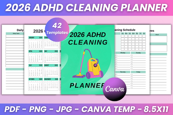 2026 ADHD Cleaning Planner Kdp Interior: A Practical Tool for Organized Living