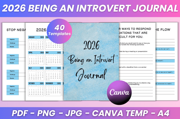 2026 Introvert Journal for Personal Growth