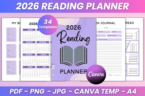 2026 Reading Planner Kdp Interior