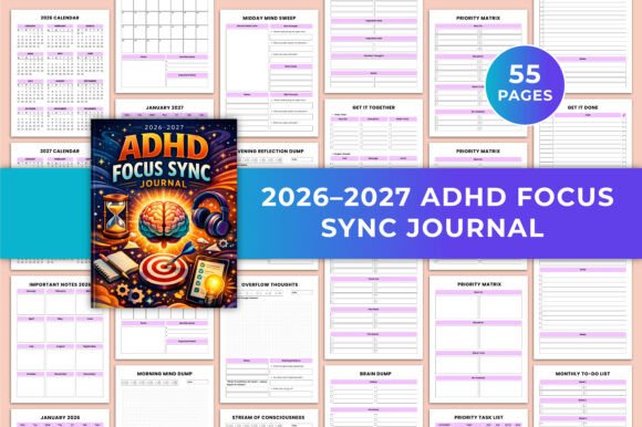2026–2027 ADHD Focus Sync Journal KDP: A Strategic Tool for Clarity and Productivity