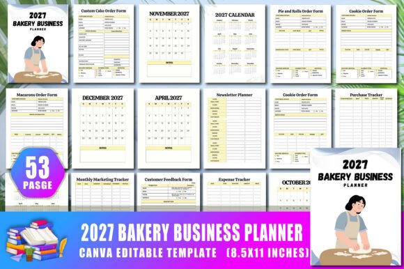 2027 Bakery Business Planner: A Comprehensive Tool for Streamlined Operations