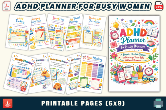 ADHD Planner for Busy Women – A Game-Changer for Time Management and Productivity