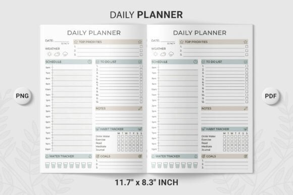 Daily Planner Template Schedule PNG: A Simple Tool for Better Daily Organization