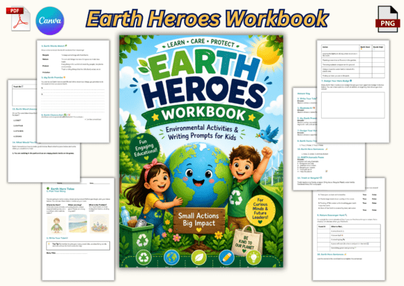 Earth Heroes Workbook: Empowering Kids to Protect the Planet Through Fun and Learning