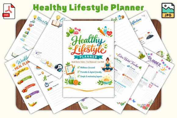 Healthy Lifestyle Planner: Your Path to Balanced Living