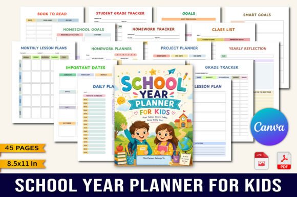 School Year Planner for Kids: A Practical Tool for Organized Learning and Growth