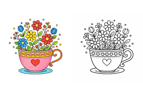 Spring Folk Art Coloring Book: A Creative Escape for All Ages