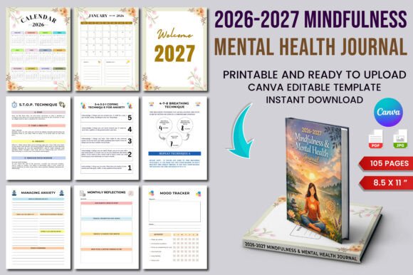 The 2026–2027 Mindfulness Mental Health Journal: A Holistic Tool for Daily Well-Being