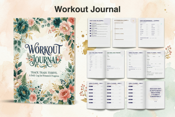 Workout Journal Track, Train, Thrive